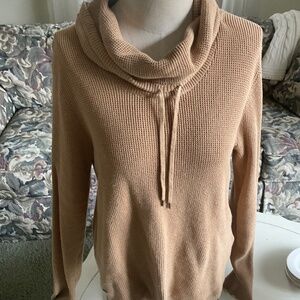 Ralph Lauren Tan Waffle Weave Top,  size L
